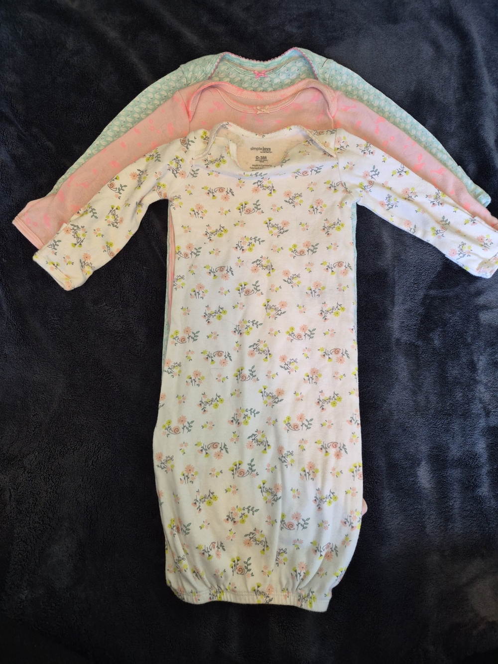 3-Pack Baby Cotton Sleeper Nightgown